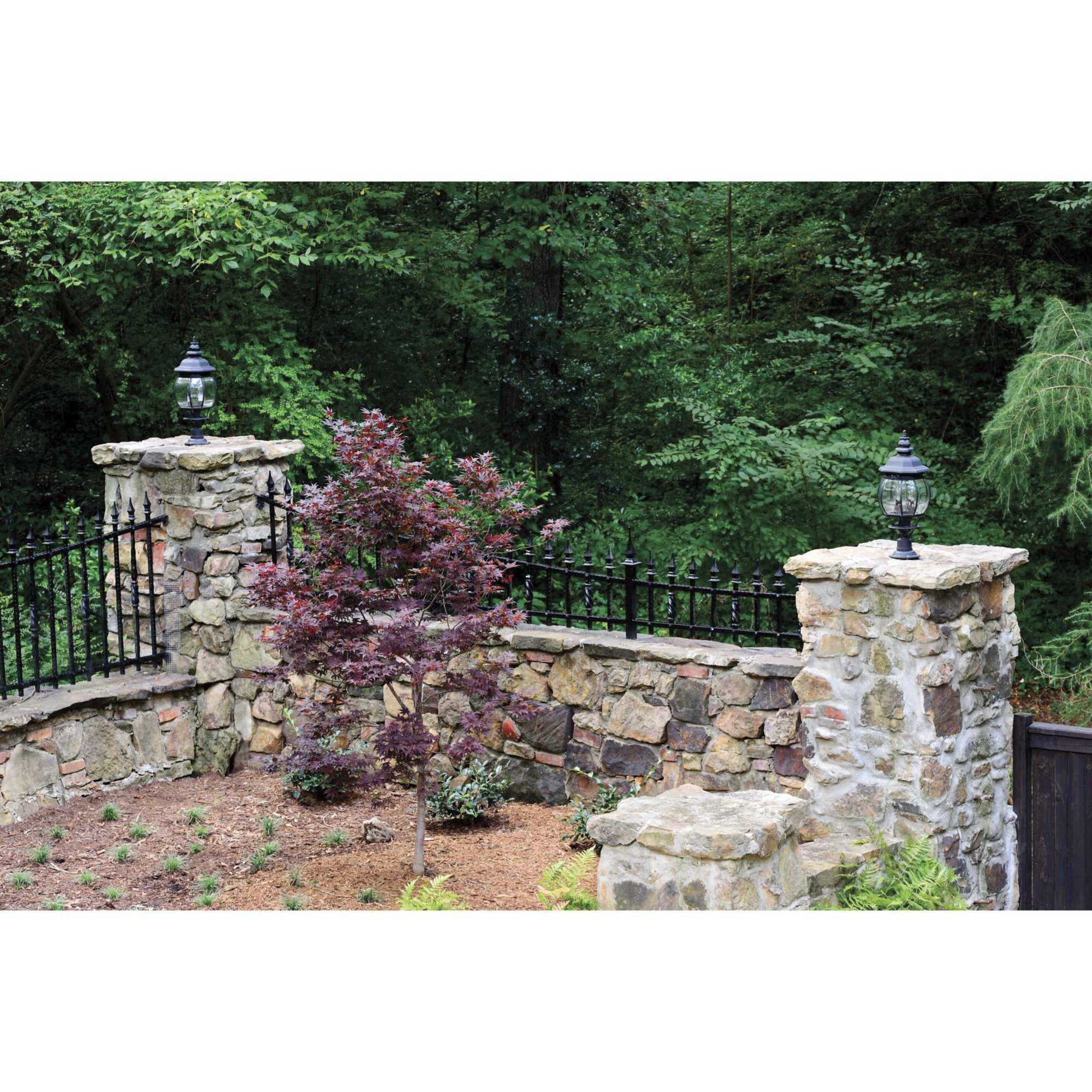 Pedestal Mounts Textured Black Outdoor Pedestal Mount, For Outdoor Lanterns